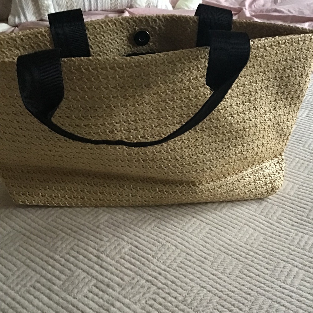 Prada Raffia Small Handbag , Color Tan - Picture 3 of 6